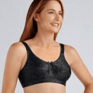 ✅ Amoena‎ Ella Soft Cup MASTECTOMY BRA BLACK SIZE 44DD